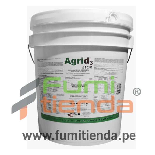 AGRID3 BLOX-COLECALCIFEROL D3-BALDE POR 8.2 KG-RODENTICIDA ORGANICO